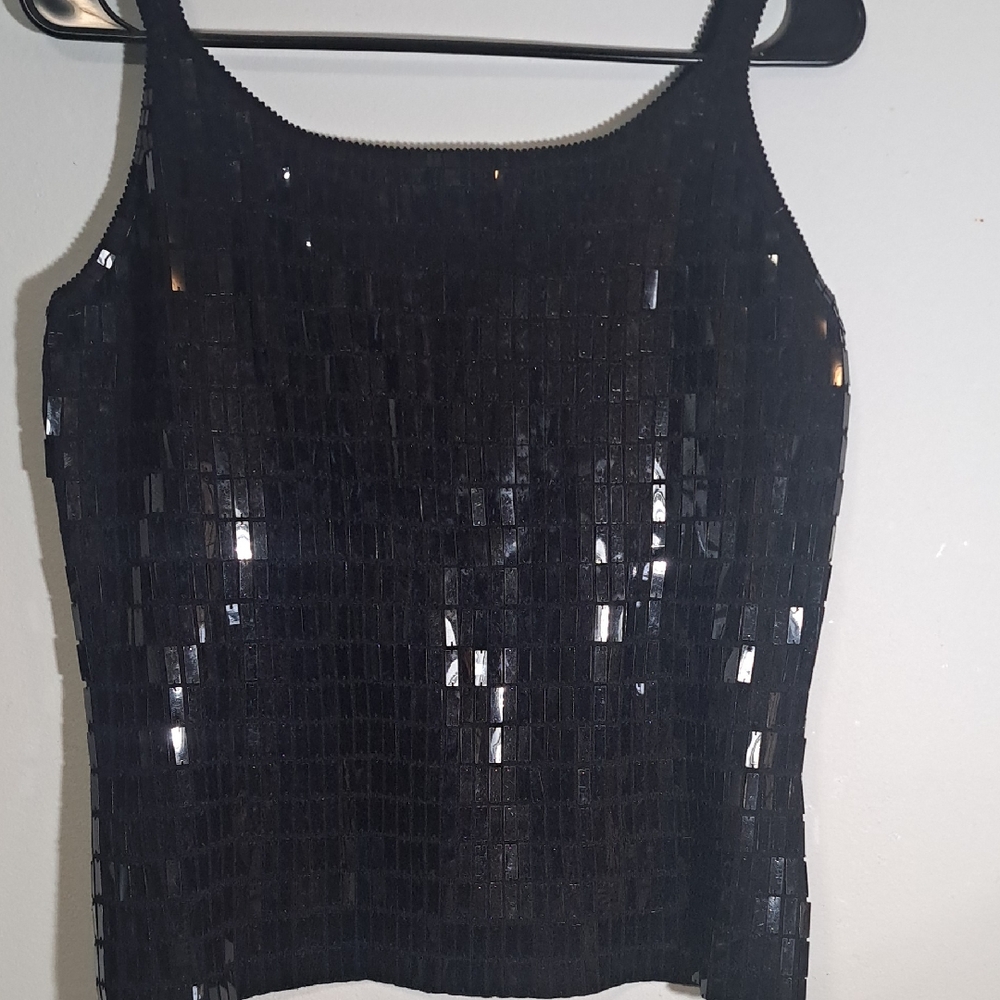 Joseph A Midnight Sequin Camisole